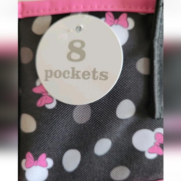 Disney Baby Minnie Mouse 8 Pockets Diaper Bag 4 Piece Accessory Set - Picture 6 of 9